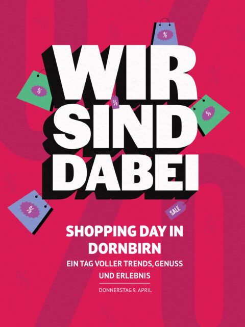 Übermorgen ist es soweit – der Dornbirner Shopping Day steht an! 🛍️✨
Zahlreiche Geschäfte in Dornbirn sind mit dabei und bieten euch tolle Angebote sowie attraktive Rabattaktionen. Perfekt, um durch die Stadt zu schlendern und das ein oder andere Schnäppchen zu ergattern!
Mehr Infos findet ihr auf der Webseite in unserem Blog – vorbeischauen lohnt sich! 🙌
@tomtailor_official @maxundstella @k.youdornbirn @marionnaud_at @medfitbeauty @waibel.workwear @naegelestrubell @fachldornbirn @koenigstoechter.at @treue_sohle @kaufdirwas @carlavorarlberg @kado.at @lamodabernardo @juwelierorein @tanzschulehieble @maryrose_austria @intersport_fischer @gea_dornbirn @vomfass_dornbirn_und_bregenz @apothekestmartin @shoe4you_at @humanicshoes @shuzstore @chickroom_interiordesign