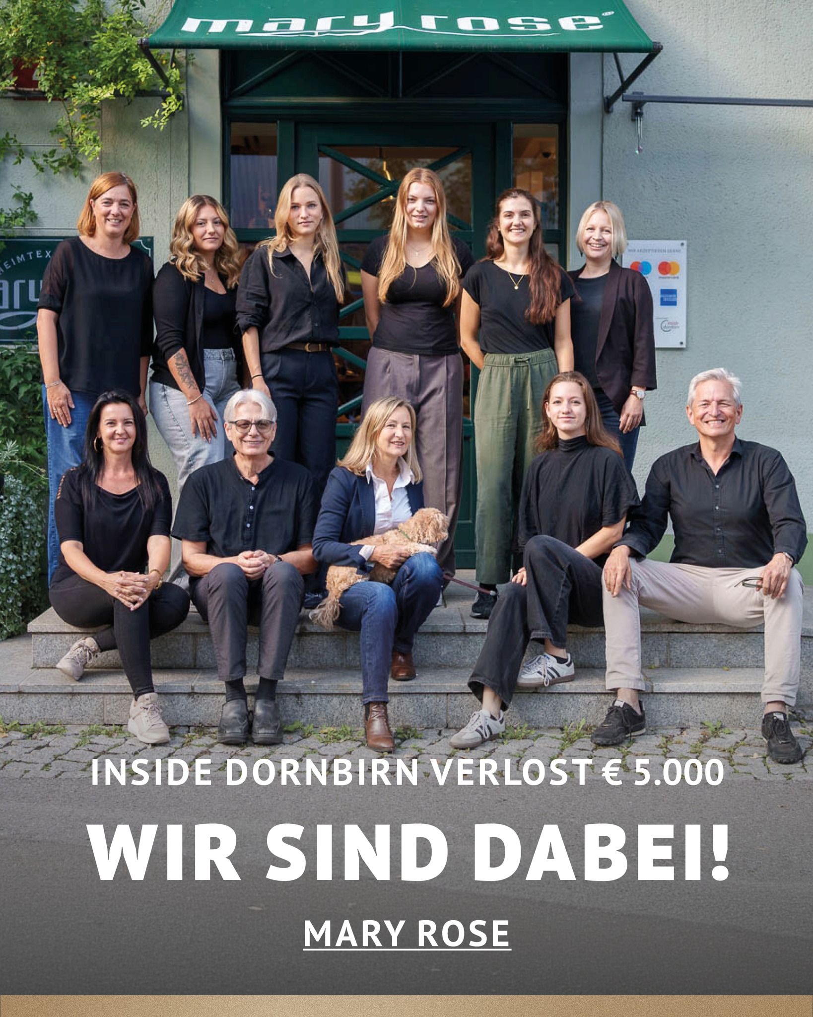In Dornbirn einkaufen und gewinnen! Vom 18.09. – 18.10.2026 geht’s bei Inside Dornbirn um fette 5.000 € in Gutscheinen!
So easy:
In diesem Inside-Geschäft shoppen
Gewinnspielkarte + QR-Code schnappen
Scannen, registrieren & ab in den Lostopf!
Shoppen. QR-Code scannen. Gewinnen.
Vielleicht geht der nächste Gutschein ja an DICH.
