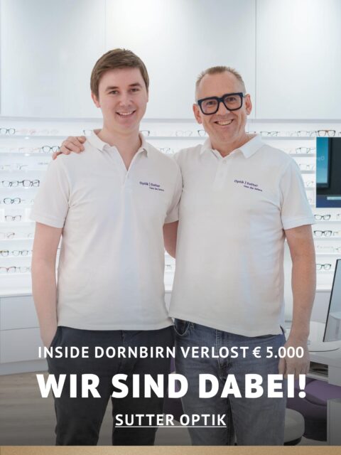 In Dornbirn einkaufen und gewinnen!
Vom 18.09.–18.10.2026 geht’s bei Inside Dornbirn um fette 5.000 € in Gutscheinen!
So easy:
In diesem Inside-Geschäft shoppen
Gewinnspielkarte + QR-Code schnappen
Scannen, registrieren & ab in den Lostopf!
Shoppen. QR-Code scannen. Gewinnen.
Vielleicht geht der nächste Gutschein ja an DICH